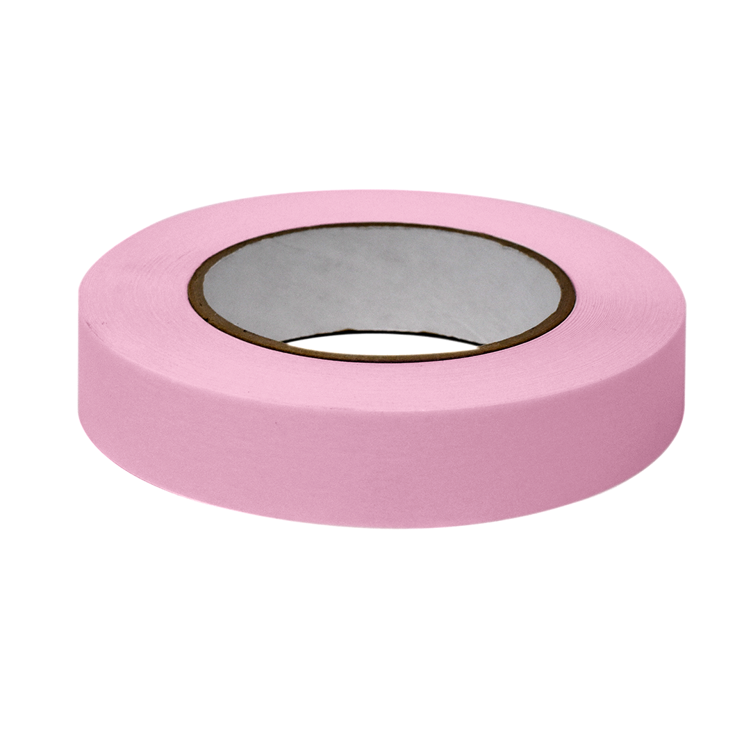 Globe Scientific Labeling Tape, 1" x 60yd per Roll, 3 Rolls/Case, Pink  